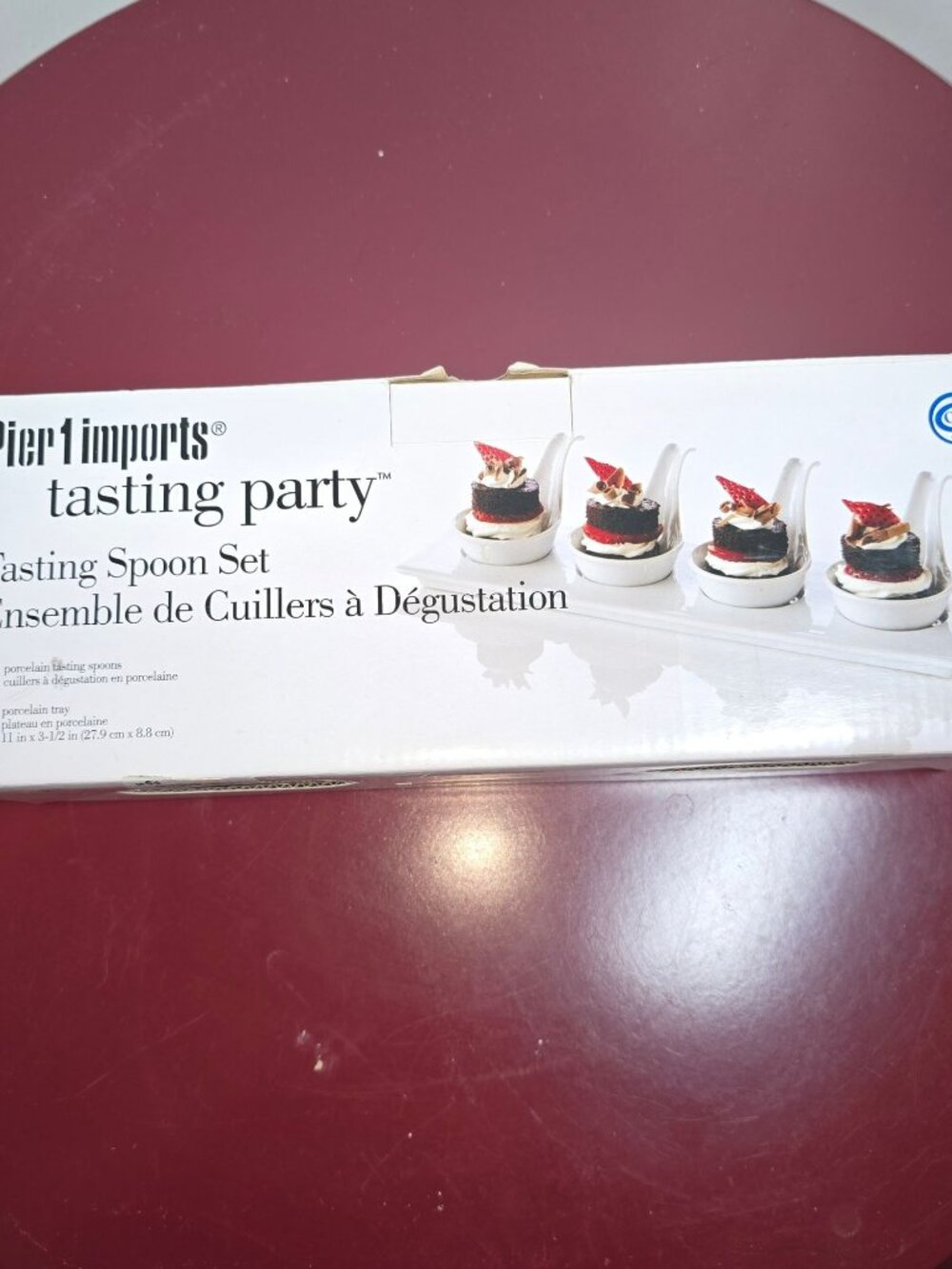 Pier 1 Imports Tasting Party Tasting Spoon Set, 5 Piece Set, White